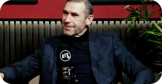 AFTV studio — presenters on set